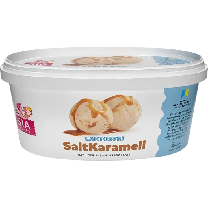 Sia jäätelöt suolakaramelli laktoositon jäätelö 0,75 l