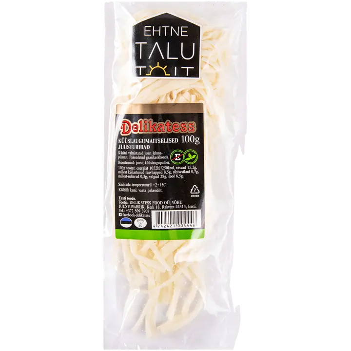 Delikatess küüslaugumaitselised juusturibad, 100g