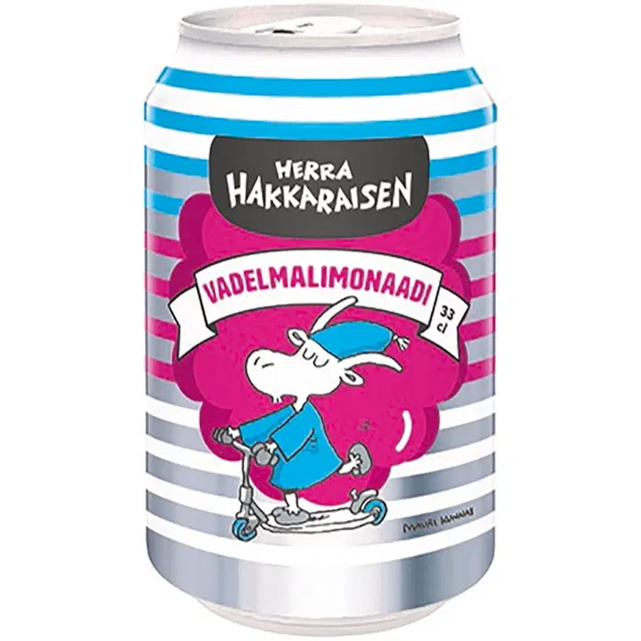 Herra Hakkarainen vadelmalimonaadi 0,33L