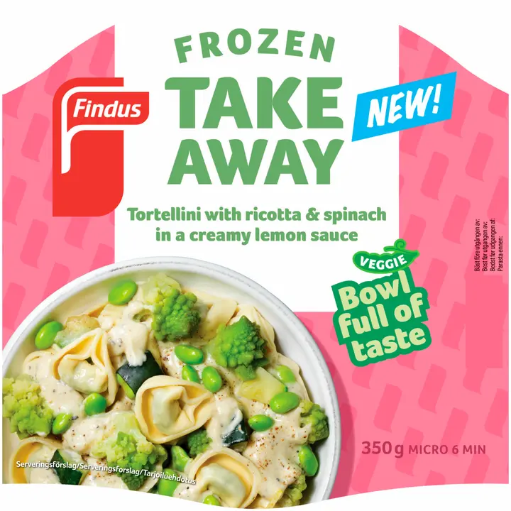 Findus Take away Tortellini with ricotta & spinach in lemon sauce 350g