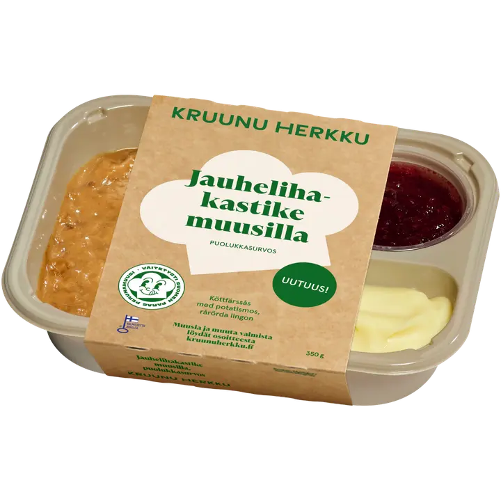 Kruunu Herkku Jauhelihakastike muusilla 350g