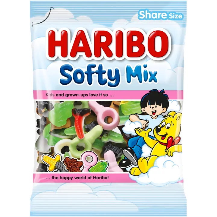 HARIBO Softy Mix 250 g Karkkipussi