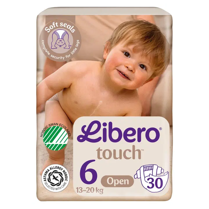 LIBERO Touch teippivaippa koko 6, 30 kpl, 13-20 kg