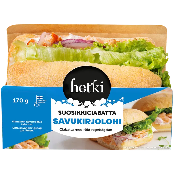 Fresh Hetki Suosikkiciabatta Savukirjolohi 170 g