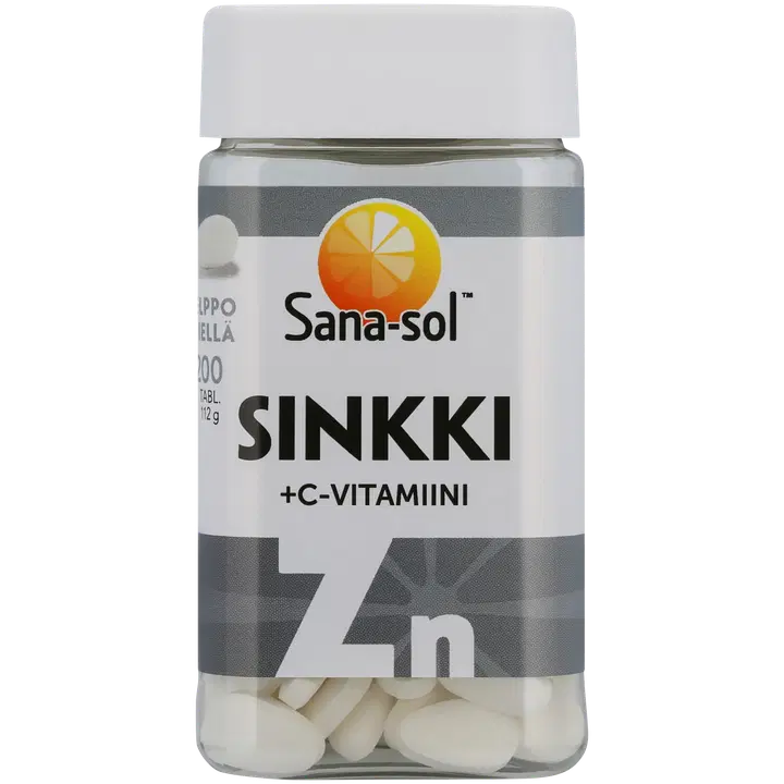 Sana-sol Sinkki+C-vitamiini tabletti ravintolisä 200tabl