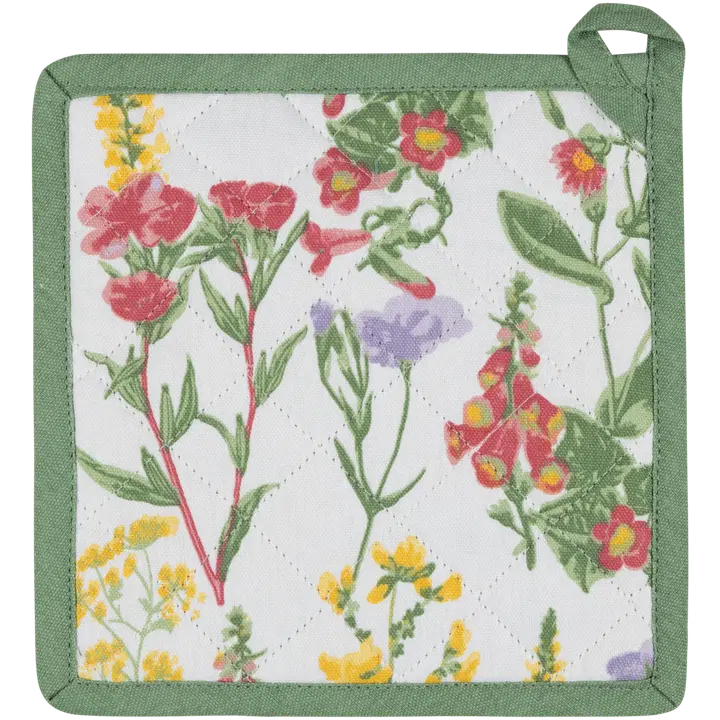 House patalappu Wild floral 22x22 cm vihreä