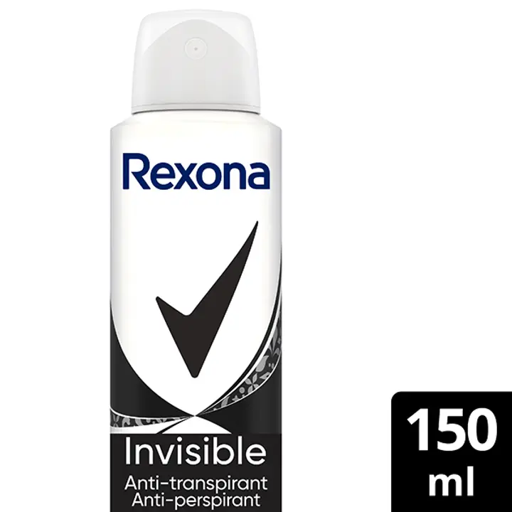Rexona 48h Invisible Black & White antiperspirant deodorant spray 150ml
