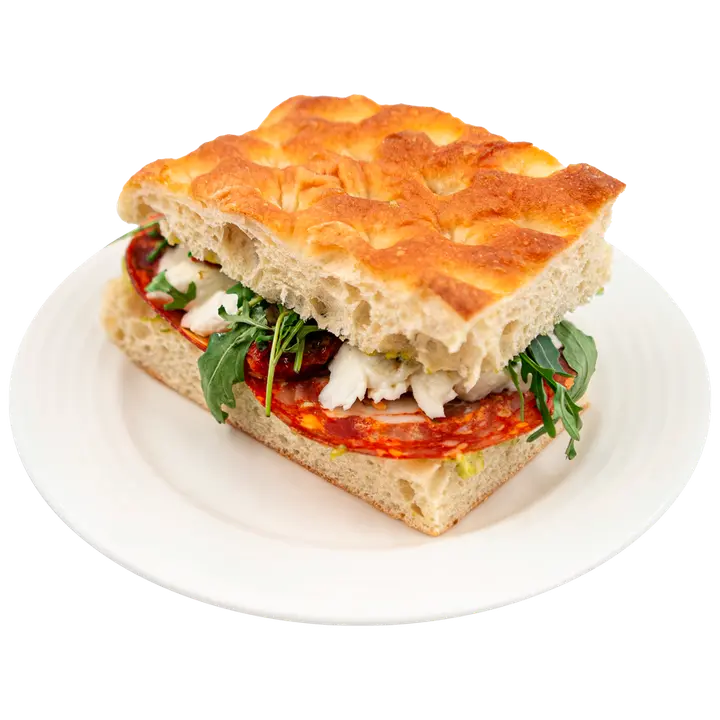 Ruokatori Salami-mozzarella focaccia