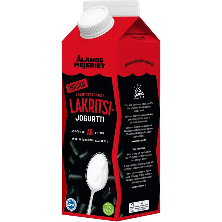 Ålandsmejeriet Lakritsijogurtti 1kg