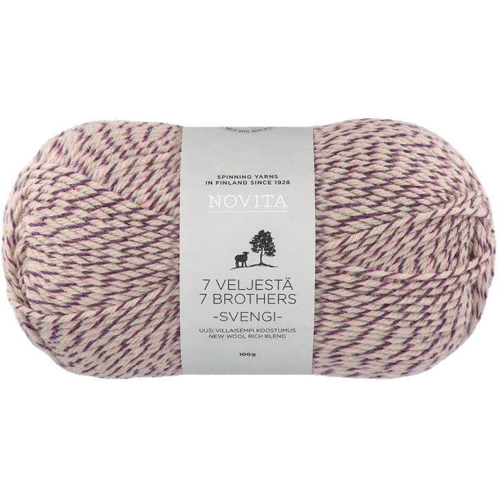 Novita lanka 7 Veljestä Svengi 100 g vaahtokarkki 8141