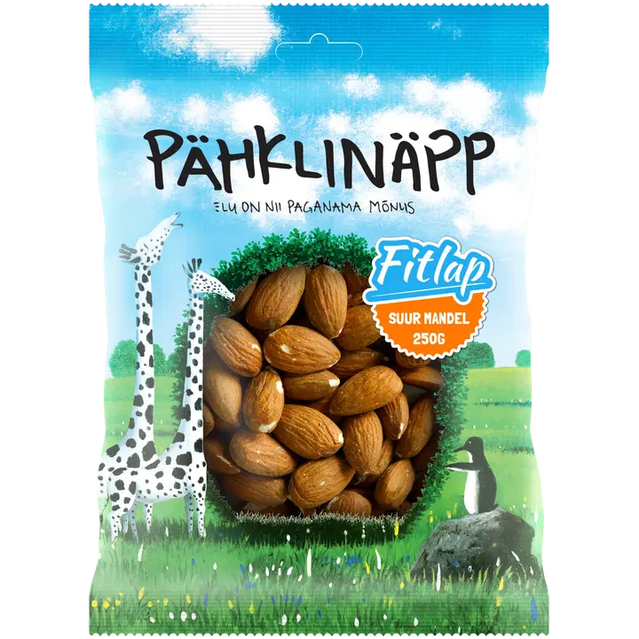 Pähklinäpp Fitlap suured mandlid 250 g