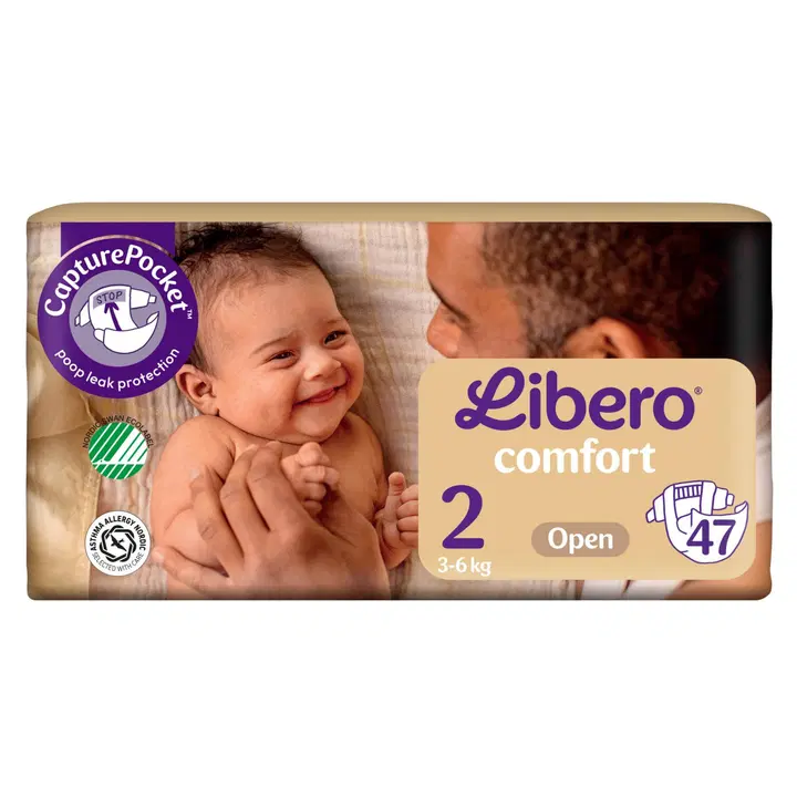 LIBERO Comfort teippivaippa koko 2, 47 kpl, 3-6 k
