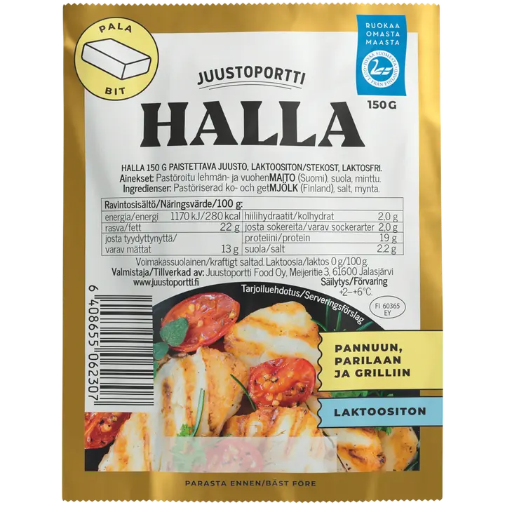 Juustoportti Halla 150 g paistettava juusto laktoositon