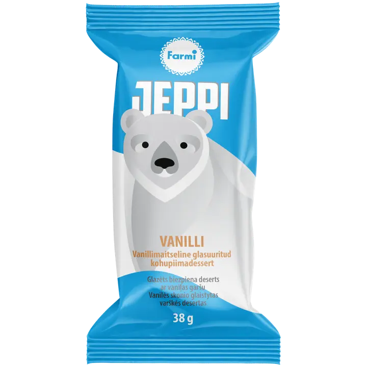 Jeppi vanillimaitseline kohupiimadessert 38 g