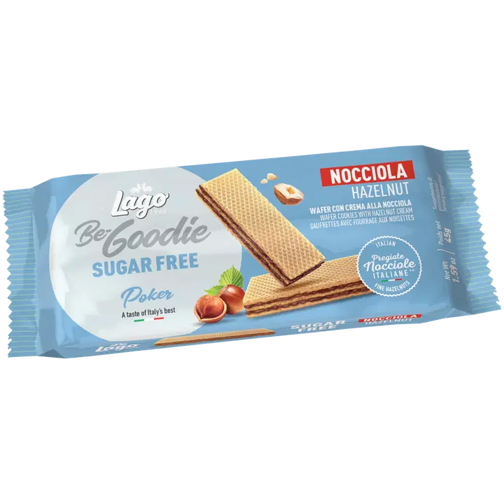 Lago be goodie vahvlid pähklikreemiga, ilma lisatud suhkruta 45g