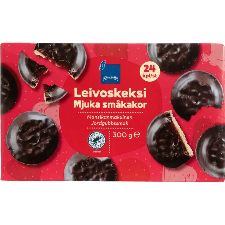 Rainbow maasikaküpsised 300 g