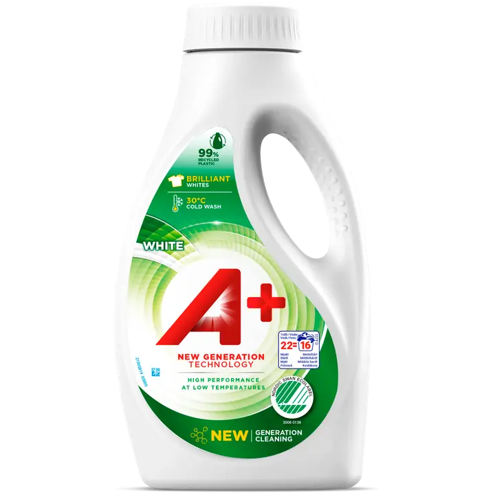 A+ 0.88L White Joutsenmerkki pyykinpesuneste