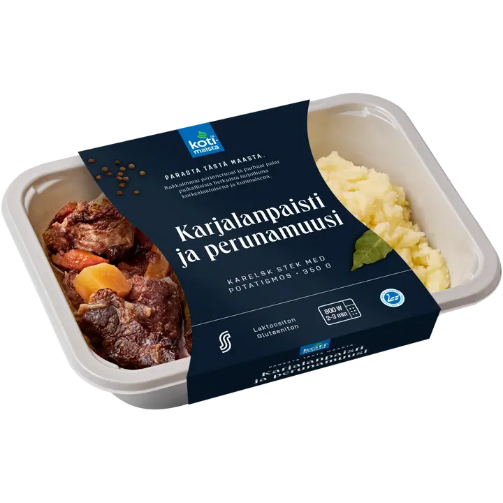 Kotimaista karjalanpaisti ja perunamuusi 350 g