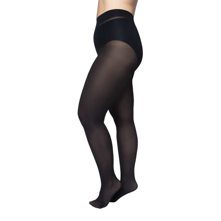 House naisten sukkahousut 40 den maxi 3D, plus-koko musta, koko 54-58