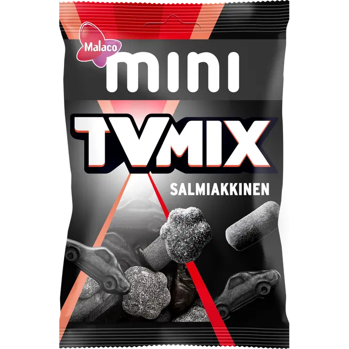 Cloetta Malaco Tv Mix Mini salmiakkinen makeissekoitus 110g
