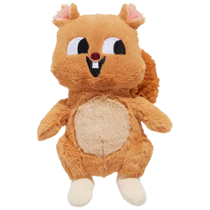 BARK hundleksak Pearl Squirrel 21,6 cm pip & prassel