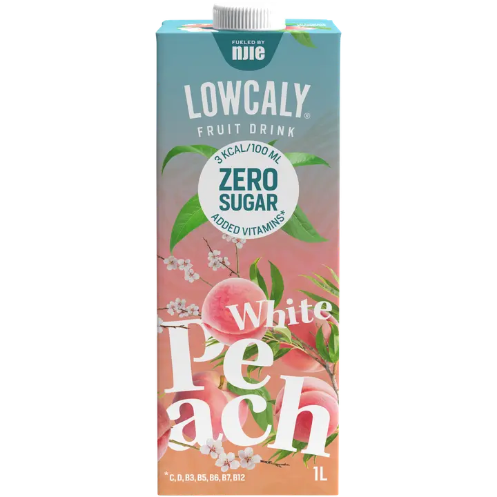 Lowcaly White Peach hedelmämehujuoma 1L