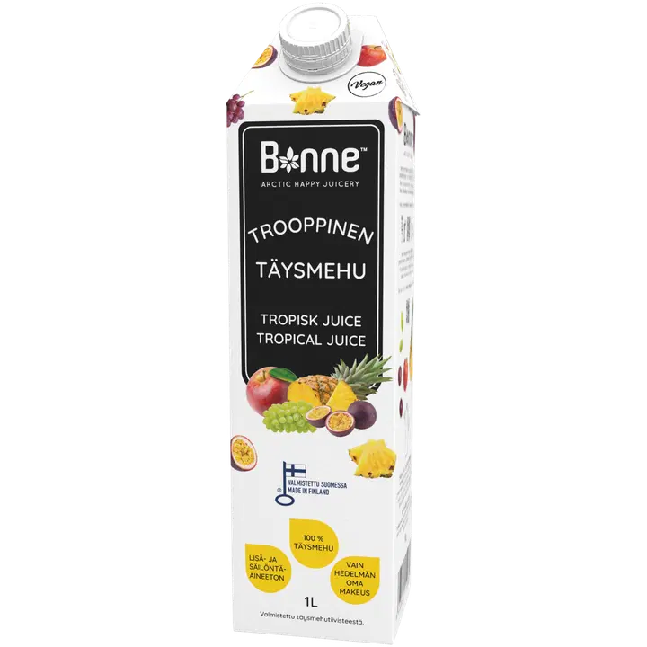 Bonne Trooppinen täysmehu 1L