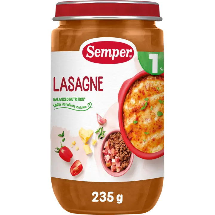 Semper Lasagne 1v lastenateria 235g
