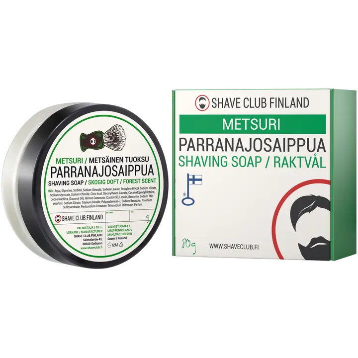 Shave Club Finland parranajosaippua metsuri 80ml