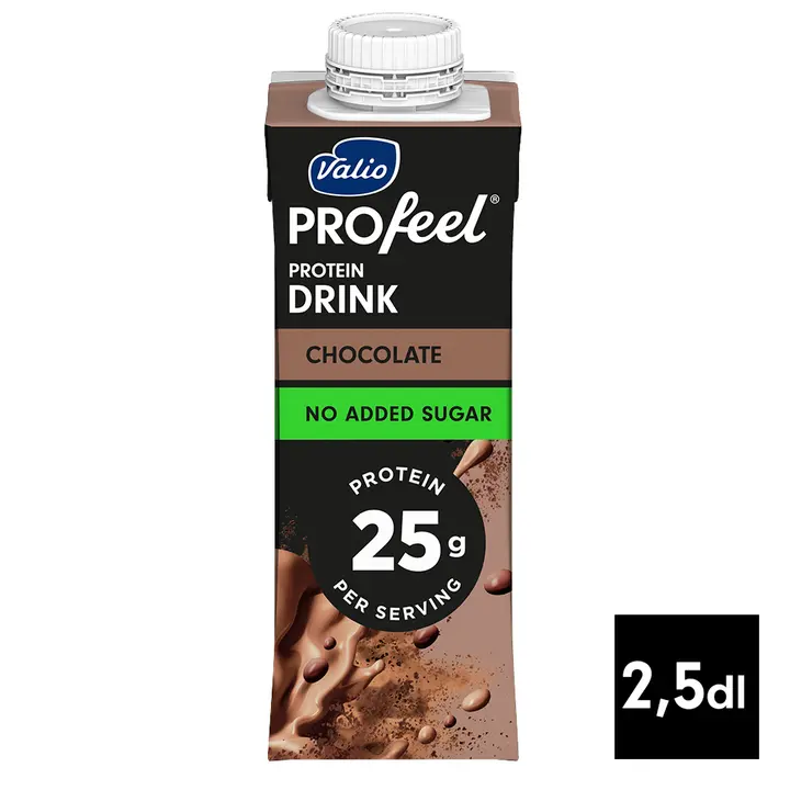 Valio PROfeel® sokeroimaton proteiinijuoma suklaa 250 ml UHT laktoositon