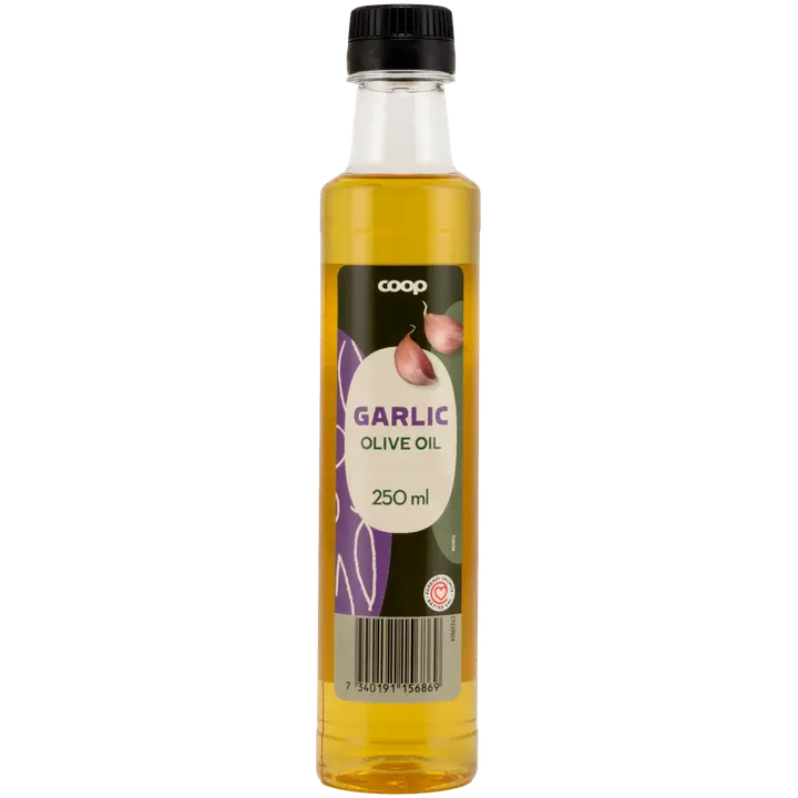 Coop valkosipulinmakuinen oliiviöljy 250 ml
