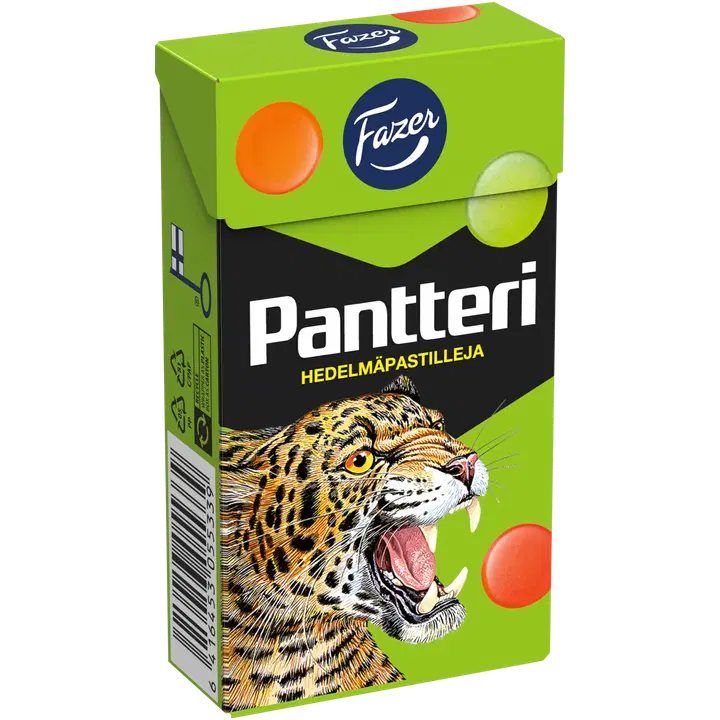 Fazer Pantteri Hedelmä Pastilli 38g