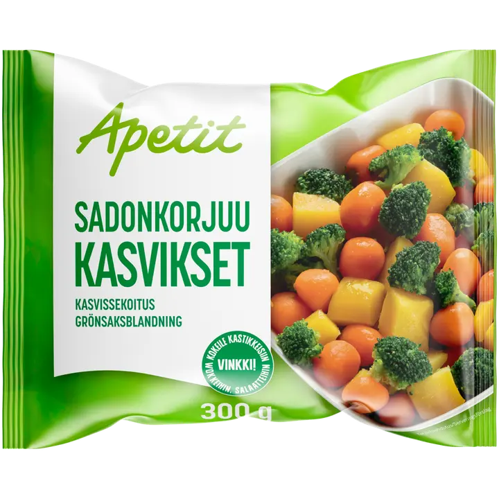 Apetit Sadonkorjuukasvikset kasvissekoitus pakaste 300g