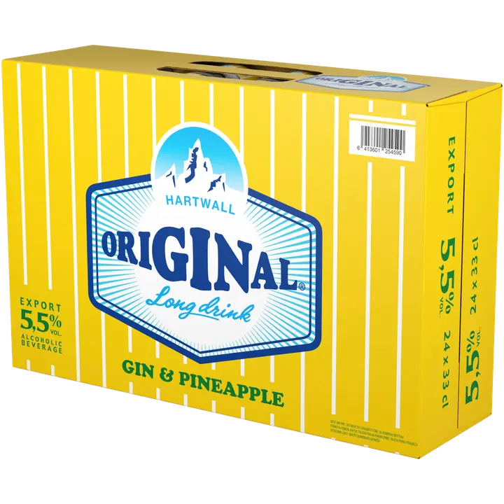 Hartwall Original Long Drink Pineapple muu alkohoolne jook 5,5%vol 24x330ml
