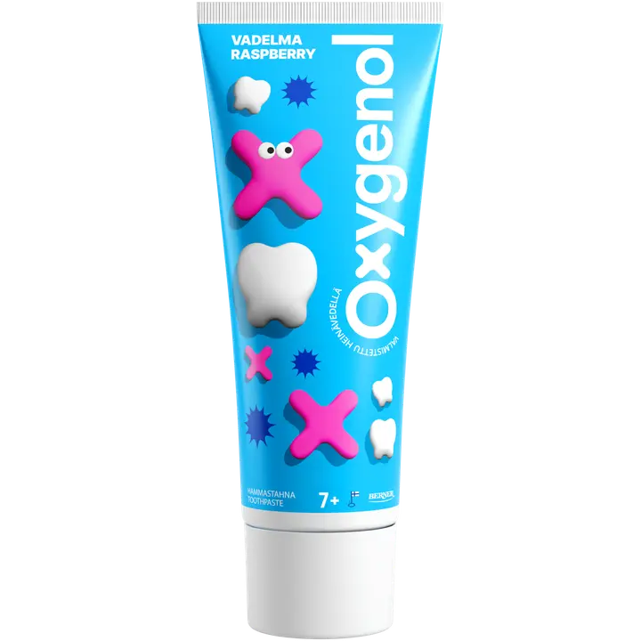 Oxygenol 75ml hammastahna vadelma 7+