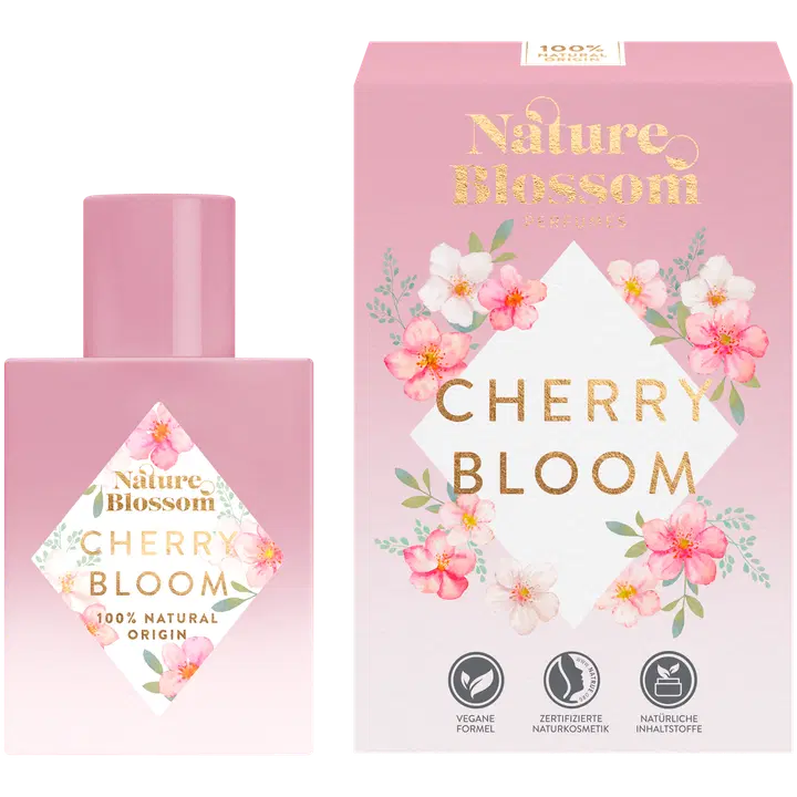 Nature Blossom´s Cherry Bloom Eau de Parfum 50ml, 100% luonnollista alkuperää, 100% vegaani, NATRUE.org certifiointu tuote