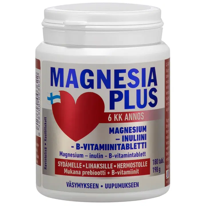 Magnesia Plus Magnesium-inuliinitabletti 180 tabl