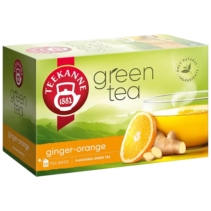 Teekanne roheline tee ingveri ja apelsini 20 x 1,75 g