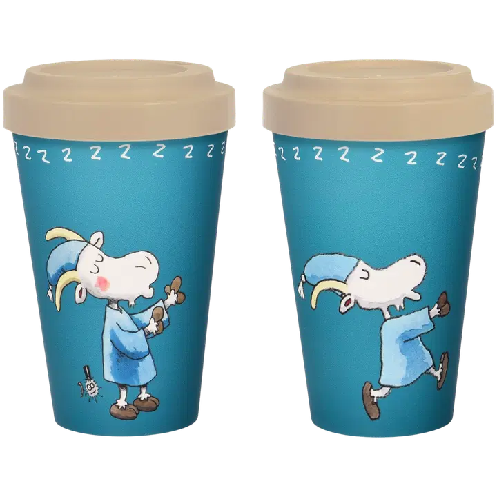Mauri Kunnas by Nordicbuddies Herra Hakkarainen Unissakävely Take Away Muki Biohajoava 450ml