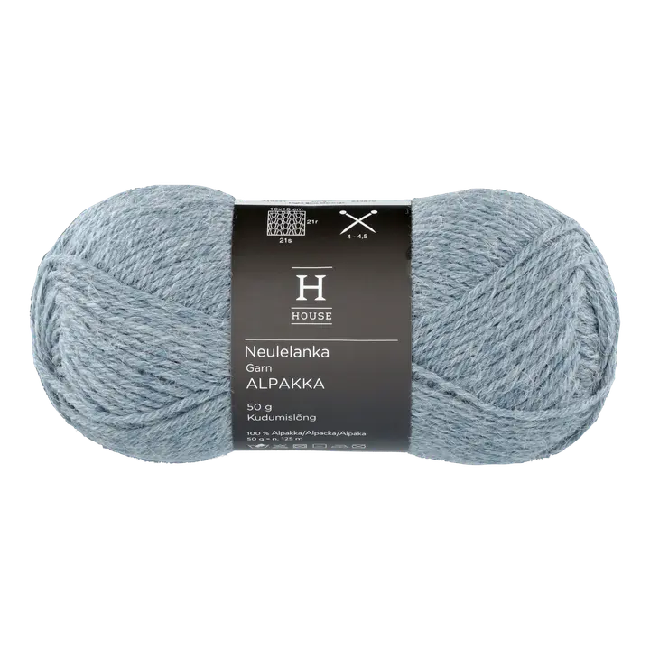 House neulelanka Alpakka 710234 50 g Light Blue Melange 4073