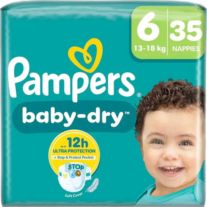 Pampers Baby Dry S6 13-18kg 35kpl vaippa