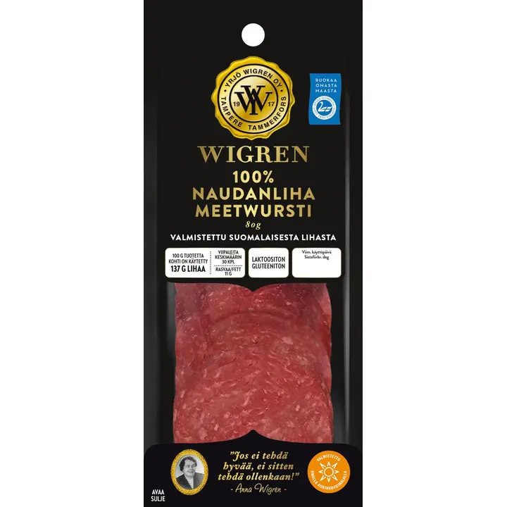 Wigren Naudanlihameetwursti 80g