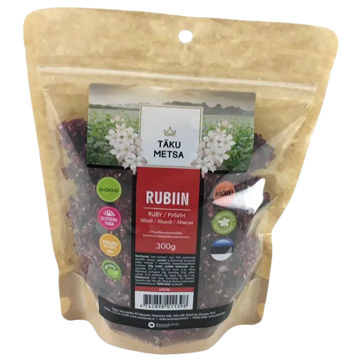 Täkumetsa rubiin müsli 300 g, gluteenivaba