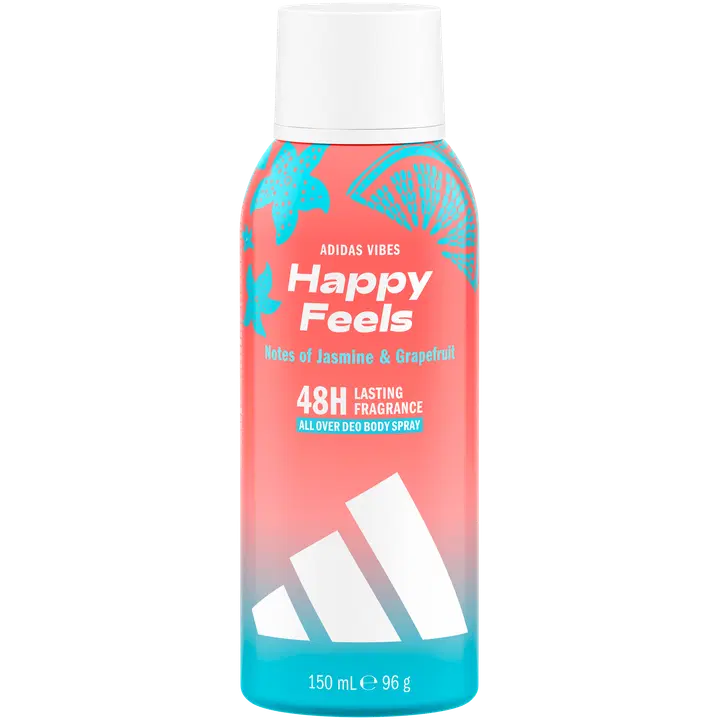 Adidas Vibes Happy Feels deo body spray 150ml, naisille