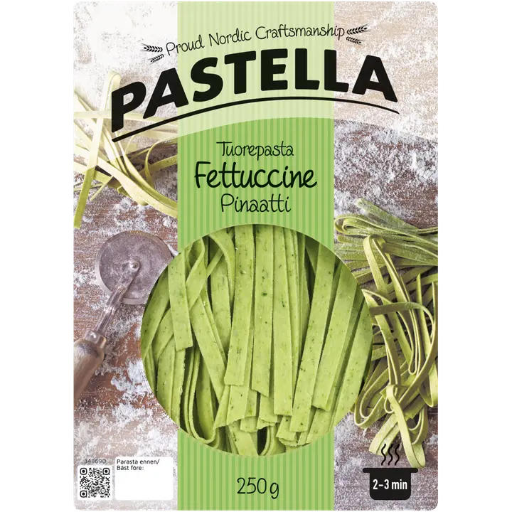 Pastella fettuccine pinaatti tuorepasta 250g