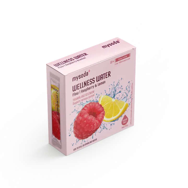 Mysoda Wellness Water hallon-citron dryckespulver 12x4g