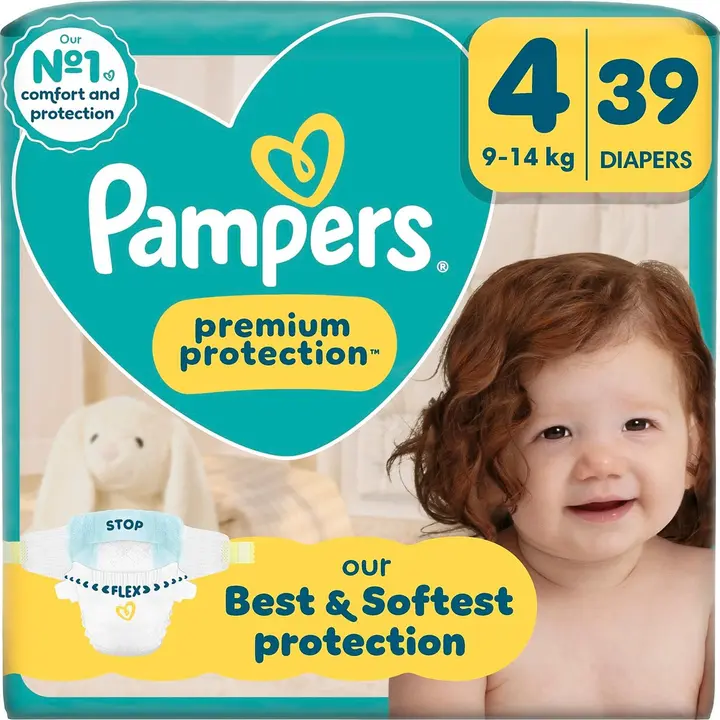 PAMPERS PREMIUM teipmähkmed 4 9-14KG39tk