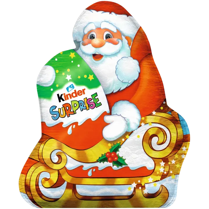 Kinder suklaajoulupukki. Sisältää lelun. 75g