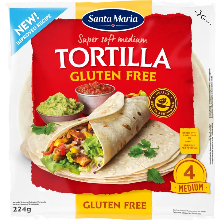 Santa maria tortilla gluteenivaba 224g