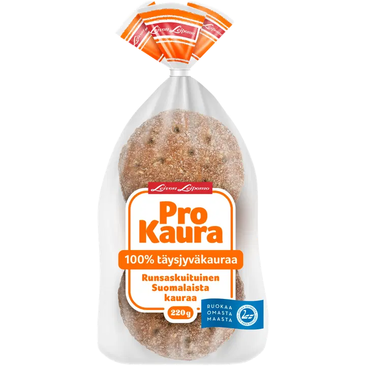 Leivon Leipomo ProKaura 220g 100% täysjyväkauraleipä